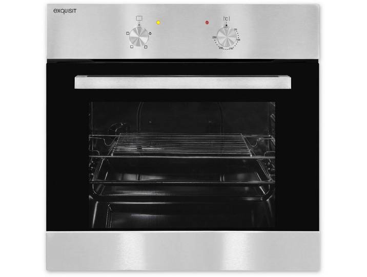 exquisit Einbaubackofen EBE 555-1.1 Einbaubackofen, Silber