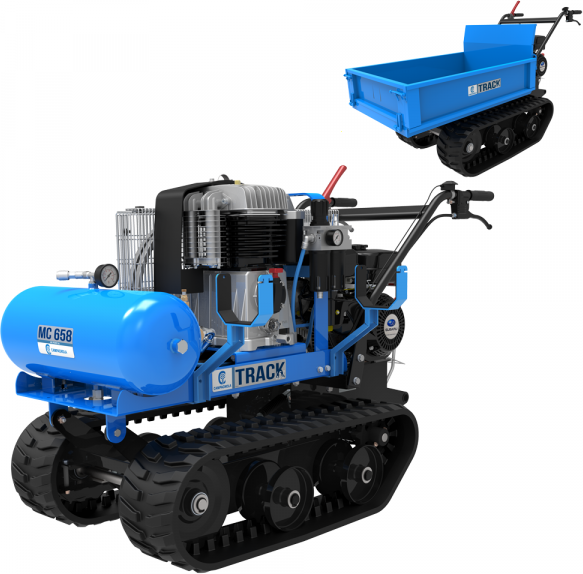 Motocompressore semovente a cingoli Campagnola MC 658 Track - Modulo cassone incluso