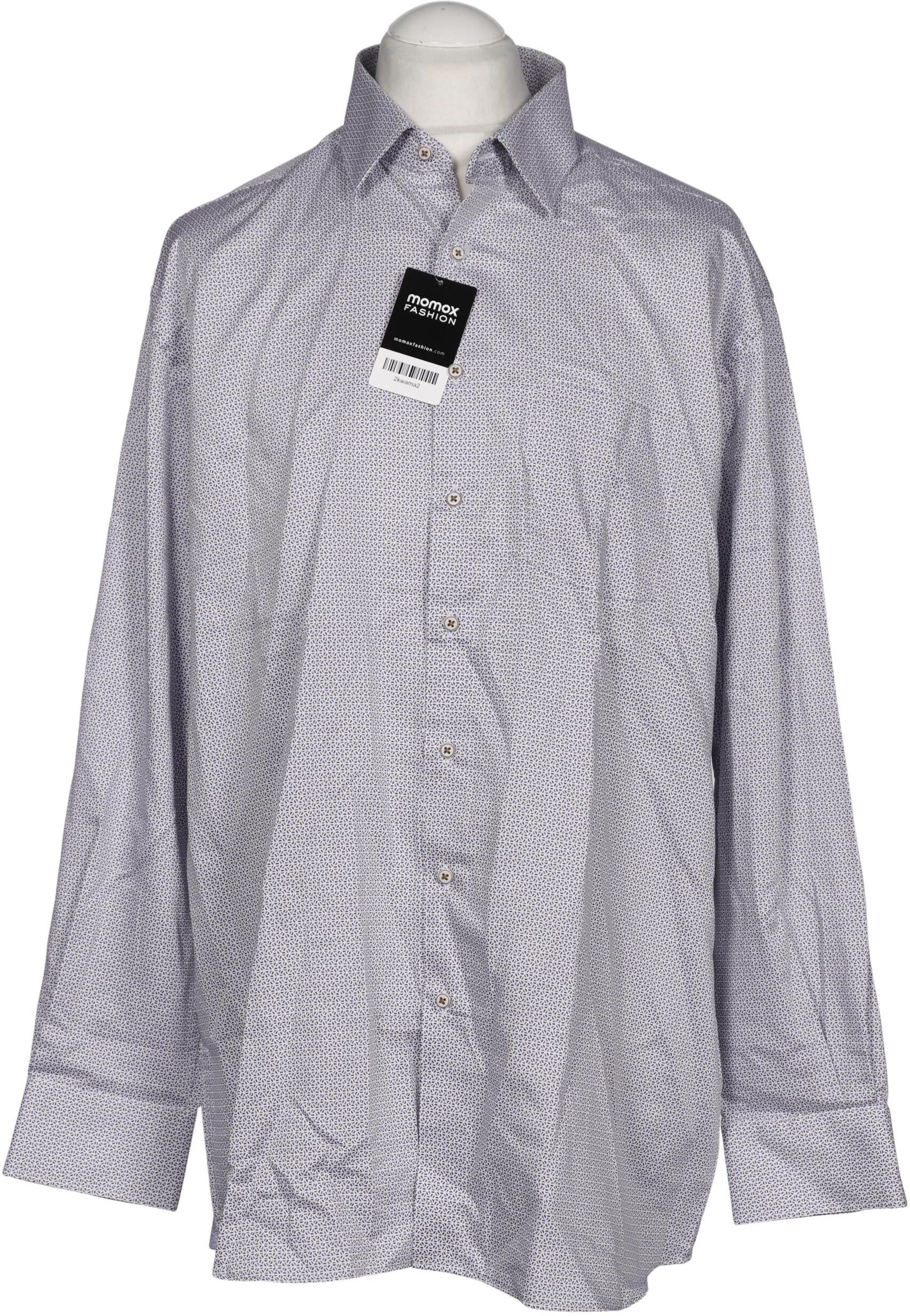 eterna Herren Hemd, Grau, Gr. XL (US 18), Baumwolle - Second Hand