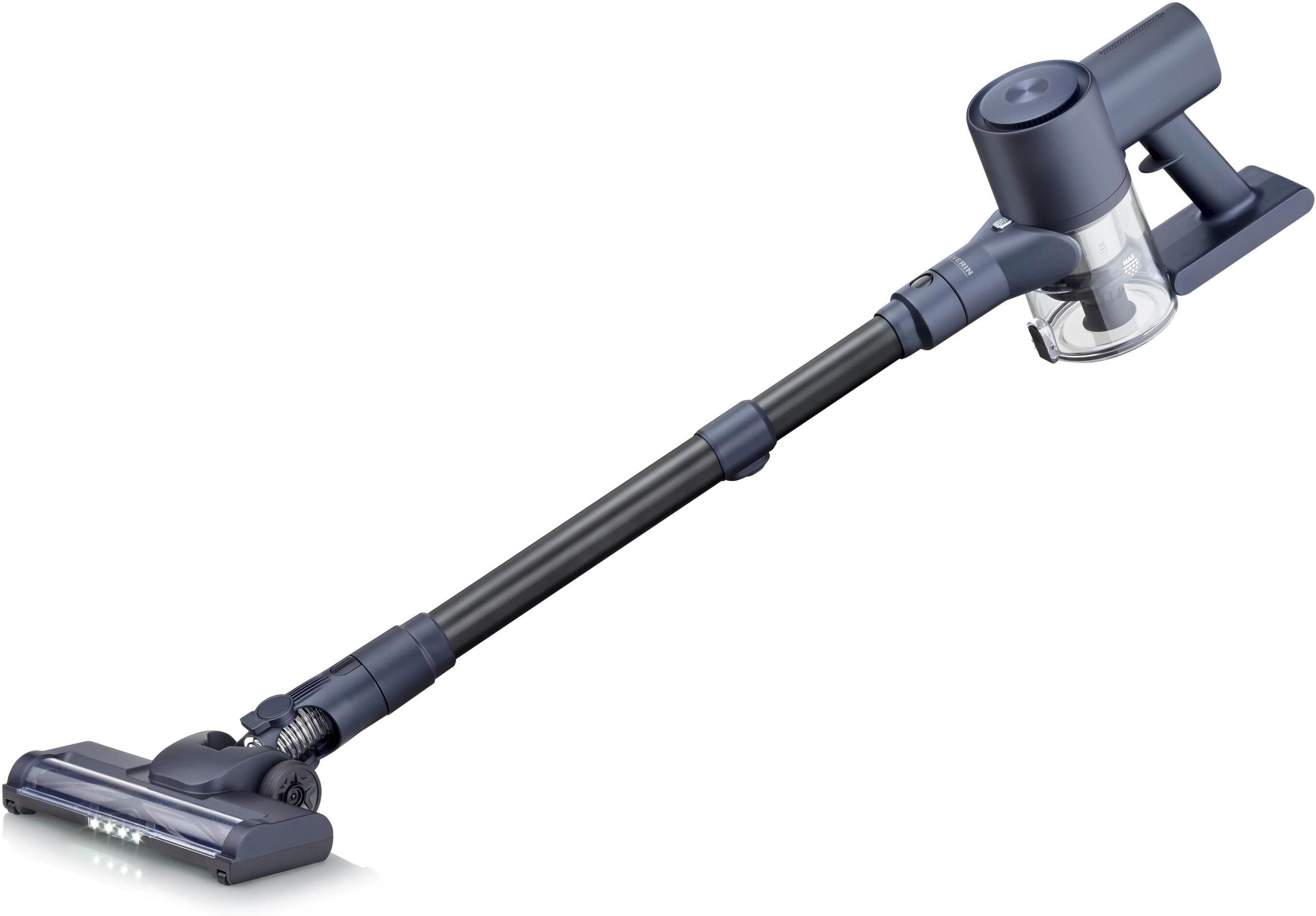Severin Akku-Hand-und Stielstaubsauger "HV7178", grau (blau), B:15cm H:105cm, Akkusauger, Akku-Hand-und Stielstaubsauger blau Einheitsgröße