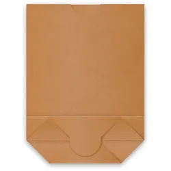 Kreuzbodenbeutel (PAP) kraft 22,5 x 31 cm `2kg`