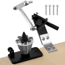 VEVOR Rasenmäher-Klingenschärfer & -ausgleicher, 15°-45° Messerschärfer für Rasenmäher mit 4 Adapterstiften, Kugellagern & 25 mm vergrößertem Griff, zur Verwendung mit Winkelschleifern