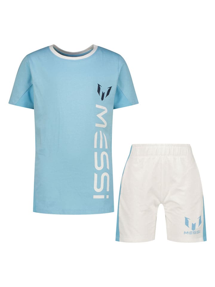 Messi 2tlg. Outfit in Hellblau/ Weiß - 164