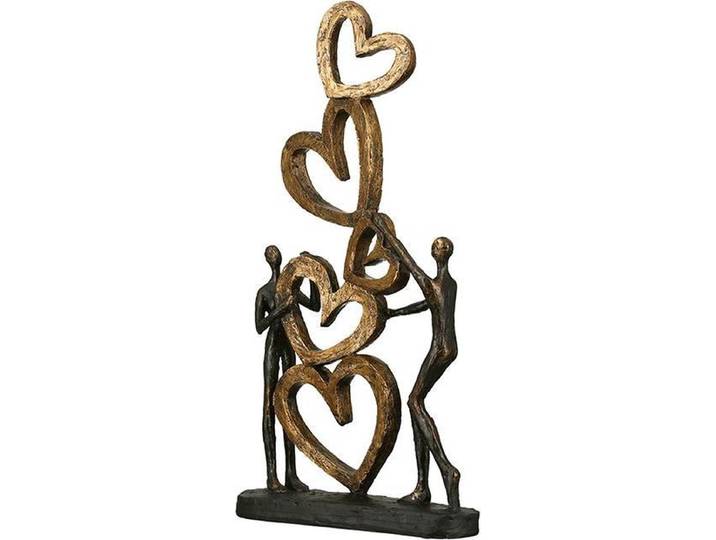 Poly sculptuur Hart op Hart Decoratief object\, hart\, huwelijk\, liefde\, beeldhouwwerk