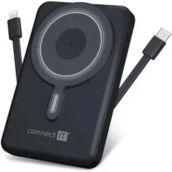 Connect IT 10000 mAh grau / Powerbank / MagSafe / 1x USB-C / 1x Lightning (10000 mAh), Powerbank, Grau