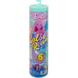Barbie Color Reveal Reihe Meerjungfrau-Puppe und Accessoires mit 6 Überraschungen – Keine Auswahl möglich