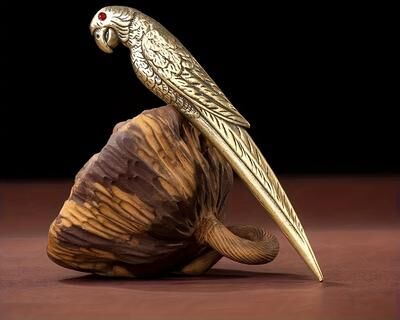 Modern Mode Marketplace Antique Brass Parrot Tea Knife For Kung Fu Tea Set And Pu Erh Tea Antique Brass Parrot Tea Knife For Kung Fu Tea Set And Pu Erh Tea