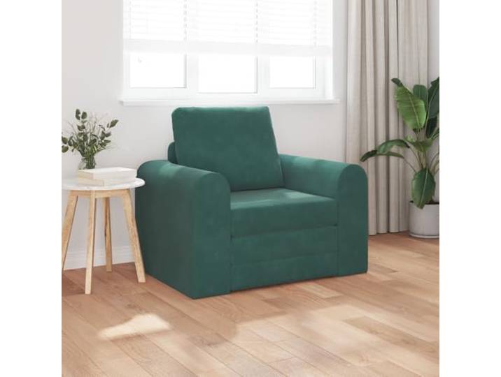 HEFZGDB Boden Sofa Bett 2-in-1 Dunkelgrün 98x71x83 cm Velvet Modernes Design Vielseitige Funktionalität Täglicher Gebrauch Komfortable Sitzgelegenheit Platzsparendes Möbelstück