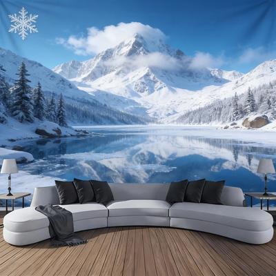 Uplift Essentials Landscape Waterfall Canyon Tapestry High Definition Elemental Architectural Sculpture 126in X 71in style 10