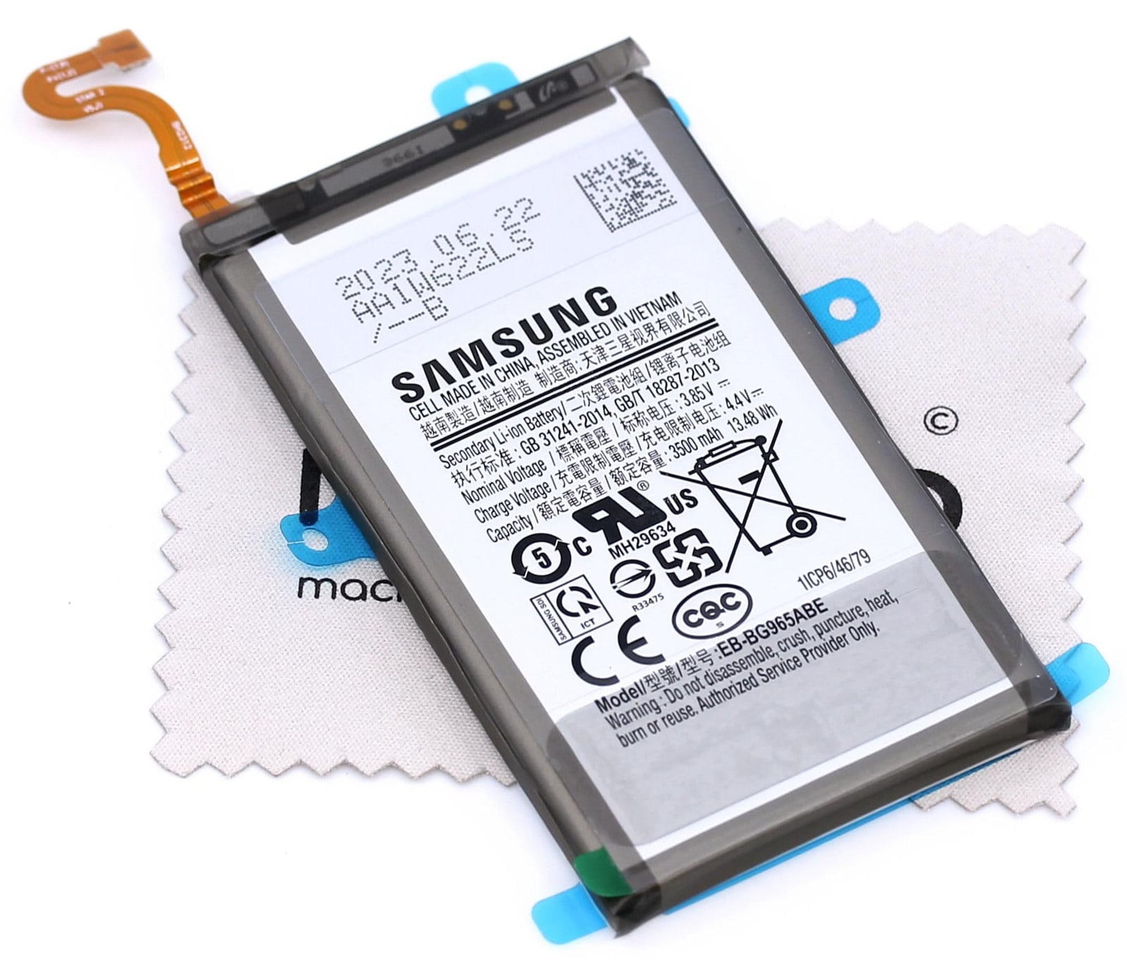 Accu voor Samsung Galaxy S9 Plus G965F inclusief schoonmaakdoekje van Mungoo