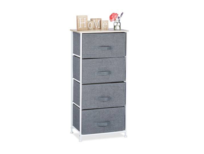 Regalsystem Design B Grau-Weiss-Hellbraun
