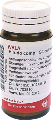WALA Heilmittel GmbH HIRUDO COMP.Globuli 20 g 08786106