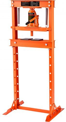VEVOR Hydraulische Werkplaatspers 12 t, Oranje, Koolstofstaal