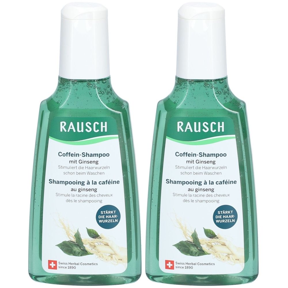 Rausch Coffein-Shampoo mit Ginseng 2x 2x200 ml Shampoo