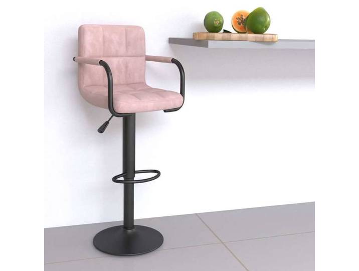 Meilleure MEUBLE Tabouret de bar Rose Velours&01_3835
