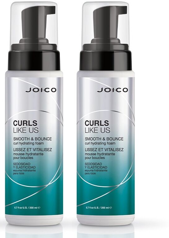 Joico Curls Like Us Smooth and Bounce Curl Hydrating Foam 200ml Double
