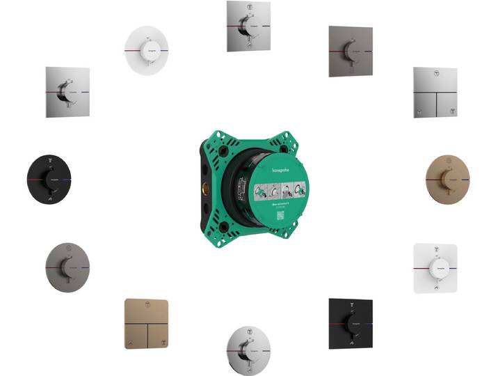 Hansgrohe ShowerSelect Comfort E Thermostaat - inbouw - 2 functies - mat zwart