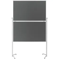 Magnetoplan Moderationswand »evolution plus« Filz 120/150 cm klappbar grau, 180 cm