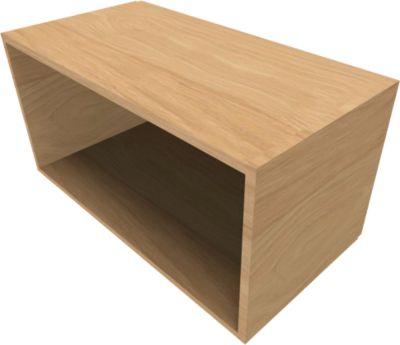 Regal QUANDOS BOX, 1 Ordnerhöhe, B 1000 x T 420 x H 374 mm, Eiche Masonic