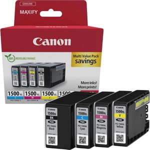 Canon Tinte PGI-1500XL BK, C, M, Y, Multipack, 9182B010, 34,7ml, 3x 12ml