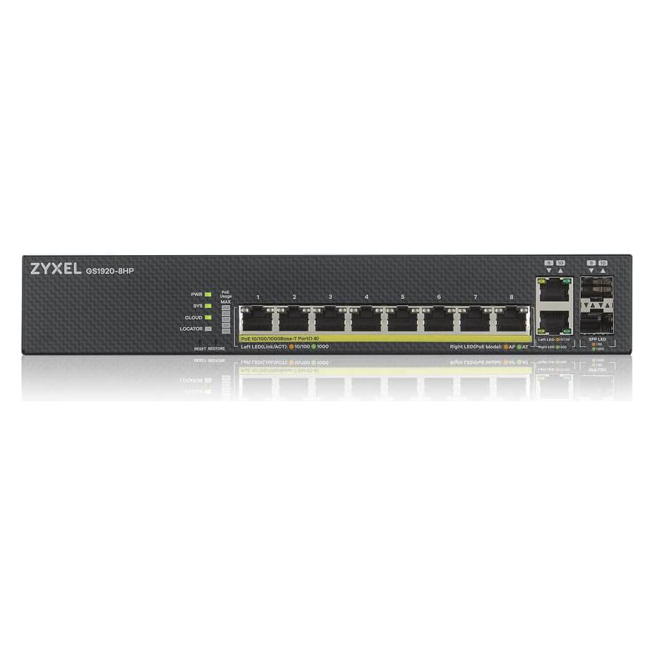 Zyxel GS1920-8HPV2 10PORT SMARTSWITCH (8 Ports) (GS1920-8HPV2-GB0101F)