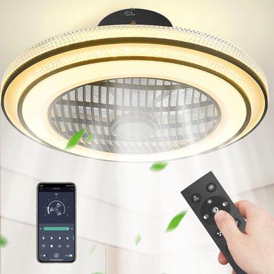 Multicon Wholesale Hub LED Ceiling Fan Lamp, Modern Pendant Light With Remote Control, Adjustable Speed, Dimmable Light LED Ceiling Fan Lamp, Modern Pendant Light With Remote Control, Adjustable Speed, Dimmable Light