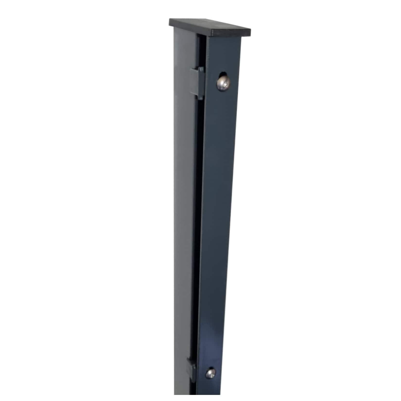 Fa-Bausysteme Zaunpfosten Anthrazit Abdeckschiene Höhe: 1230 mm