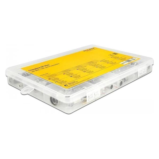Delock Crimpbox 48-teilig 50 Ohm mit BNC, TNC und N Konnektoren (66810)