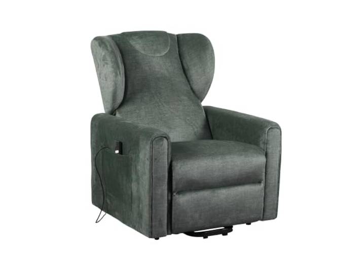 POLTRONE ITALIA - Barbara2 Large Elektrischer Aufstehsessel 2 Motoren Schwerelosigkeitsfunktion verstellbar 2 Räder belastbar bis 160 kg Medizinprodukt der Klasse I