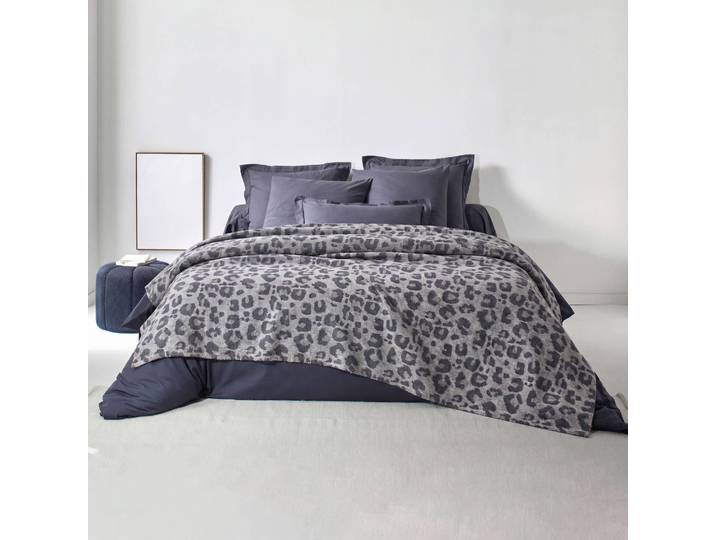 Couverture jacquard léopard 450 g/m² - Blancheporte