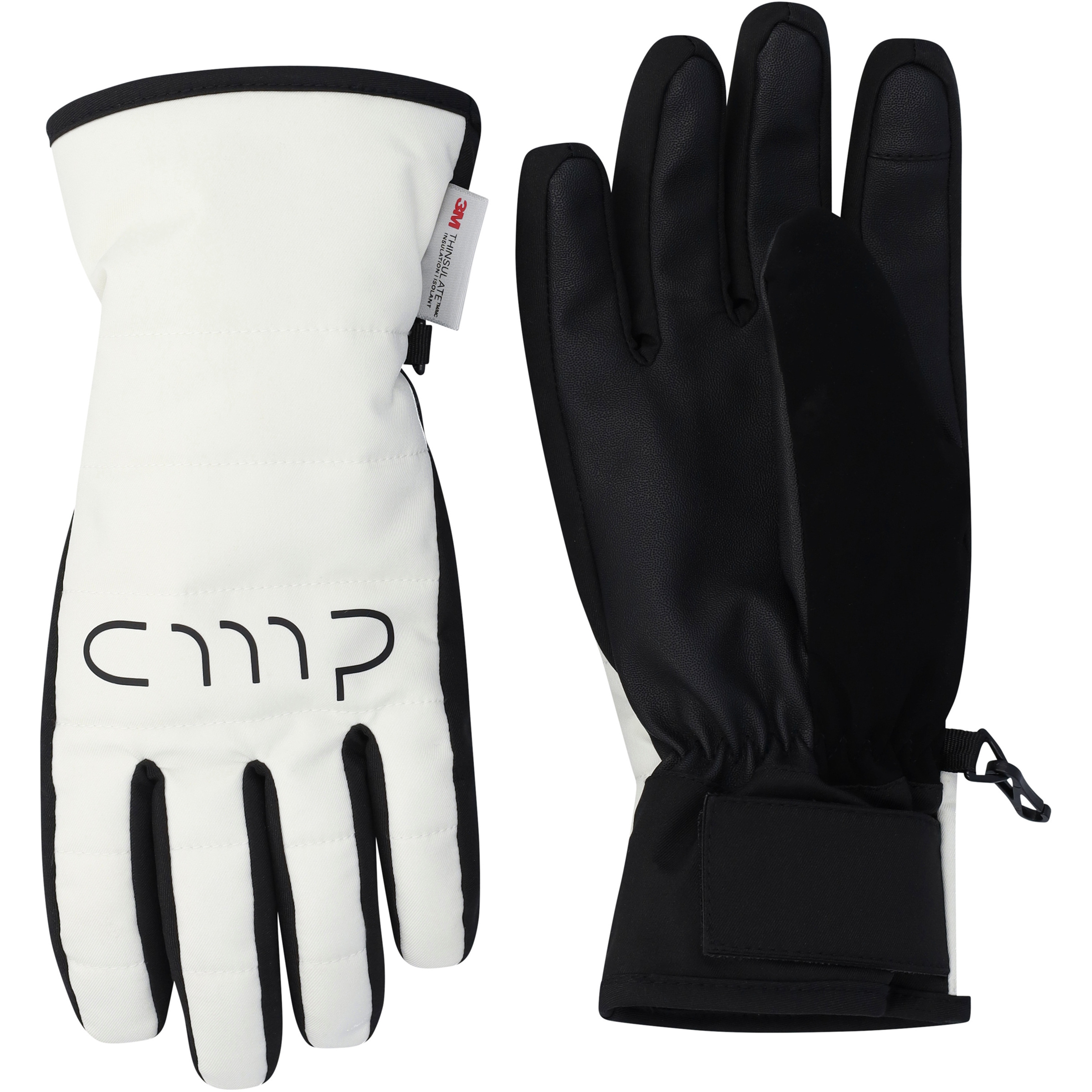 CMP Collective (of) Moving People Twill Ski Skihandschuhe schwarz Größe 6 Skifahren