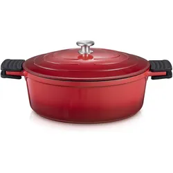 Tescoma Bräter mit Deckel BORDEAUX 32 x 26 cm, Pfanne + Kochtopf, Rot
