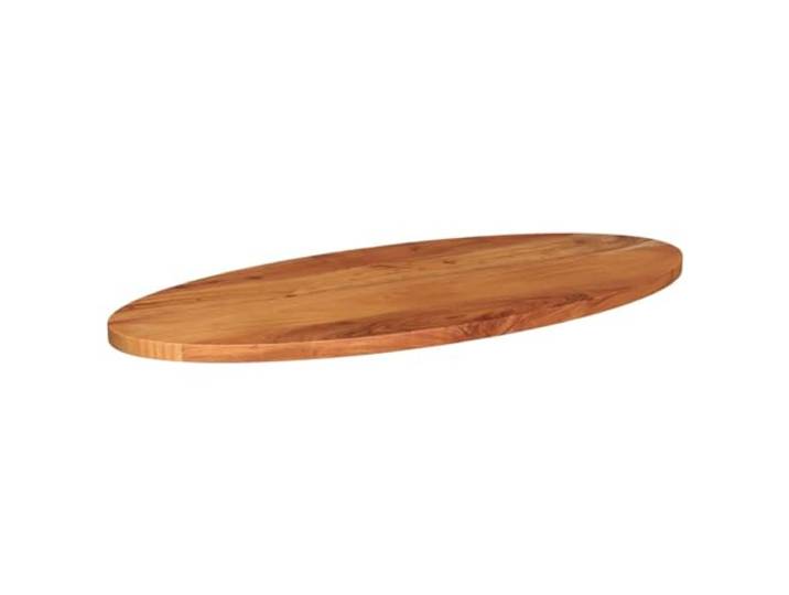 HGPOTUY Tischplatte 100x50x3,8 cm Oval Massivholz Akazie Ersatzplatte für Esstisch, rustikales Design, glatte Oberfläche, feucht abwischbar, variierende Maserung