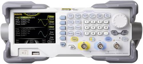 Rigol DG1022Z Funktionsgenerator netzbetrieben 1 µHz - 25MHz 2-Kanal Sinus, Rechteck, Dreieck, Rauschen, Arbiträr