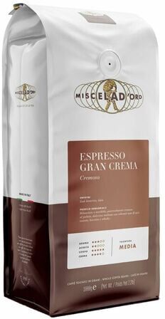 miscelaDOro Miscela D'oro - Espresso Gran Crema - Kaffeebohnen 1 Kg - MaxiCoffee