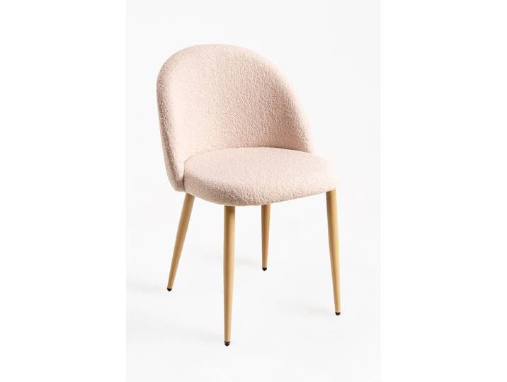 2er Set Vint Bouclé Stühle - Beige