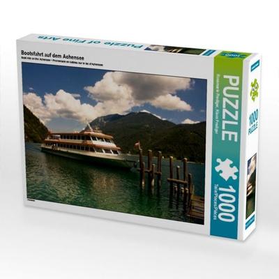 CALVENDO Puzzle Bootsfahrt auf dem Achensee | 1000 Teile Lege-Größe 64x48cm Foto-Puzzle für glückliche Stunden