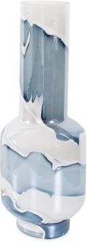 Allan Andrews Glacier Bay Layered Cylindrical Glass Vase- Tall
