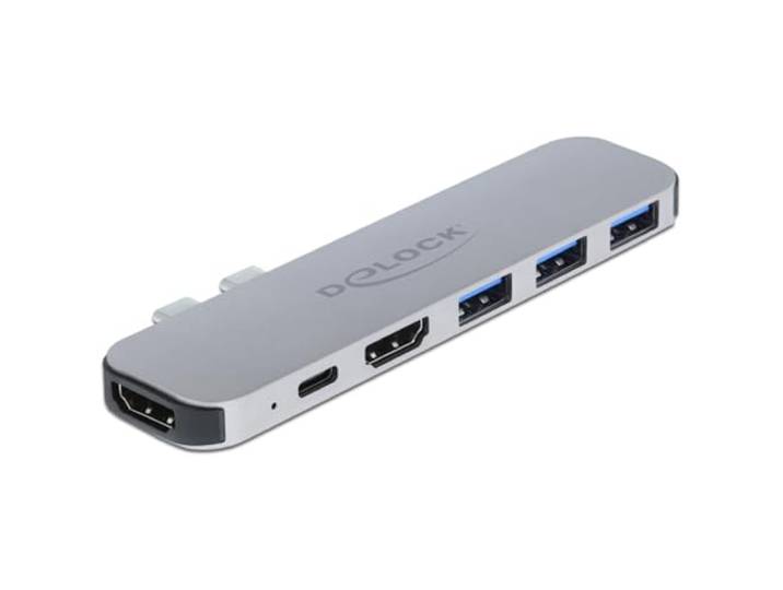DeLOCK 87753 notebook dock & poortreplicator Docking Grijs