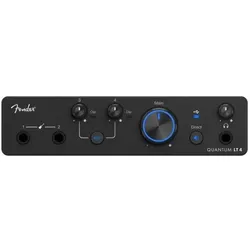 Fender Audio-Interface Quantum LT 4 4-Kanal mit Kopfhörer (USB), Audio Interface, Schwarz