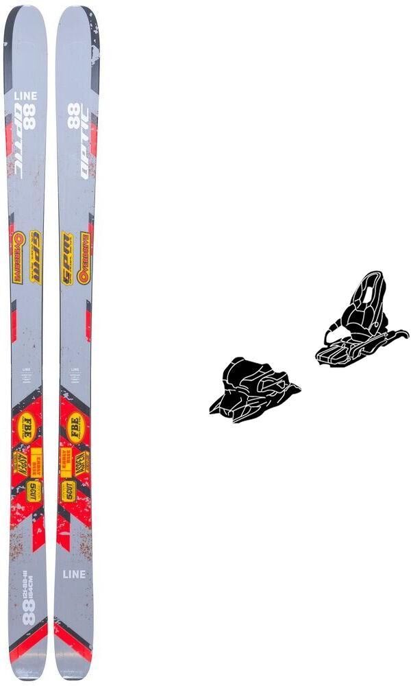 Line  - Pack Ski Optic 88 - 163 + Attack Lyt 11 Gw Br.95 Solid White - Ski