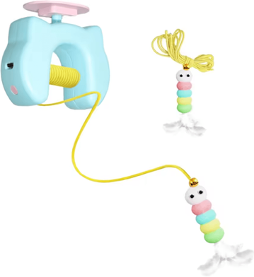 Inspire Curations Flying Bird Door Hanging Cat Toy Interactive Automatic Cat Toy For Endless Hunting Fun blue