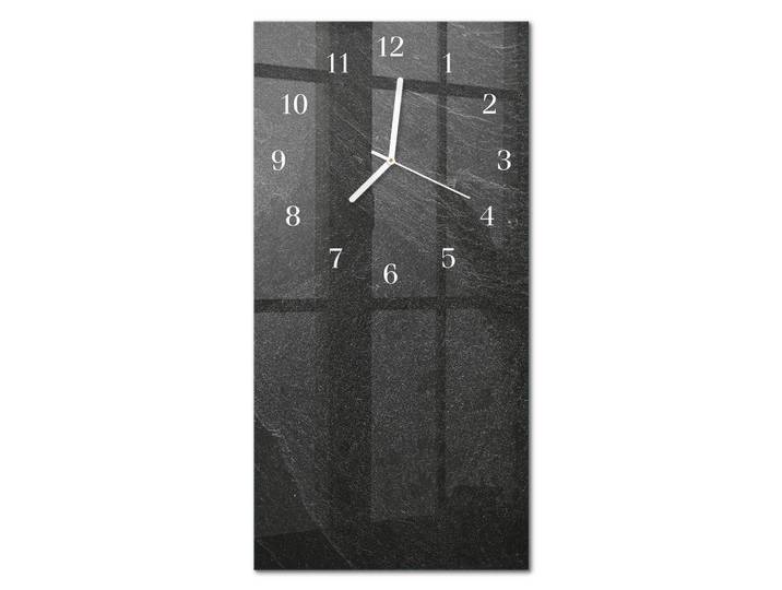 Tulup Wanduhr 30x60 cm - Ziegel, Grau, Glas, Rechteckig, 30x60x0.4 cm, Dekoration, Uhren, Wanduhren