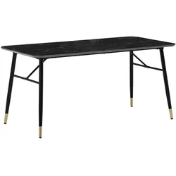 WOHNLING Esszimmertisch Marmor-Optik WL6.962 schwarz