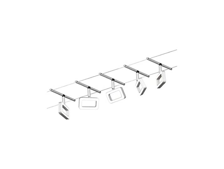 Paulmann Système complet d'éclairage sur câble WS DC Frame 94481 blanc chaud N/A\, Chrome Mat\, Chromé.