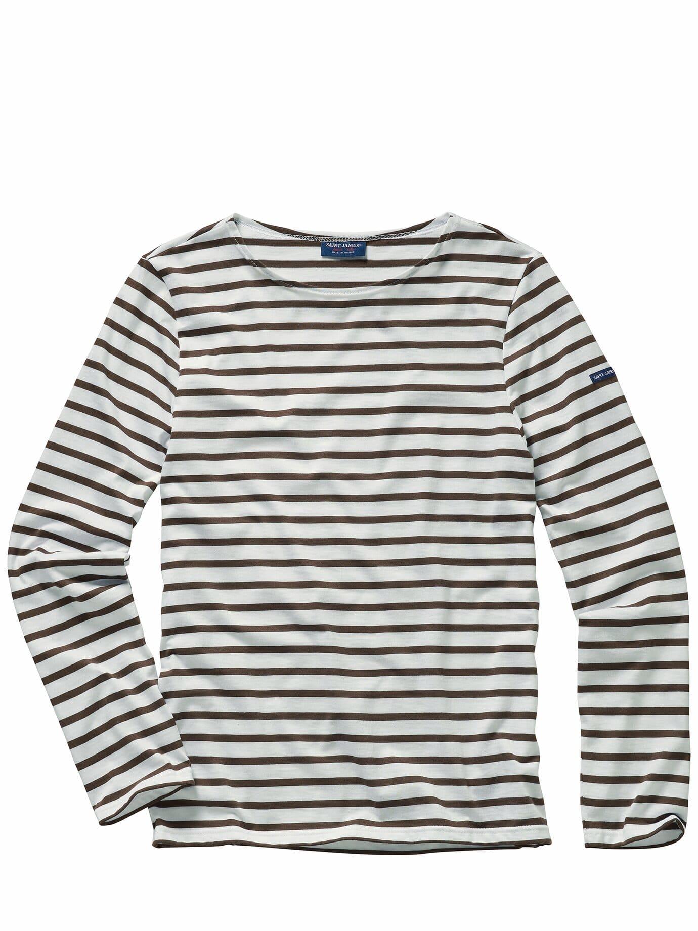 St. James Herren Bretagne-Shirt Braun 100 % Baumwolle