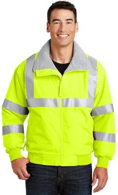 Port Authority SRJ754 Enhanced Visibility Challenger Jacket with Reflective Taping in Safety Yellow/Reflective size 3XL   Polyester