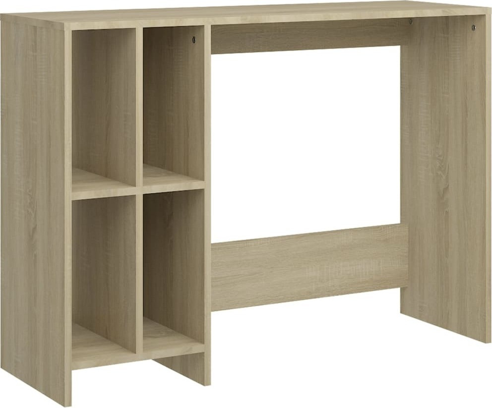 vidaXL Computerbureau Sonoma-eikenhout, B: 102,5 cm, D: 35 cm, H: 75 cm