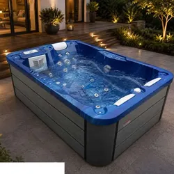 DM-San Duschmeister Outdoor Pool Sano 90 Whirlpool blau.. - Whirlpools