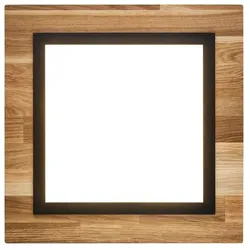ELOBRA LED-Deckenleuchte Argentina Holz 40 x cm